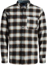 Jack & Jones Overhemd Jorian Shirt Ls 12191175 Rubber/comfort Mannen Maat - XXL