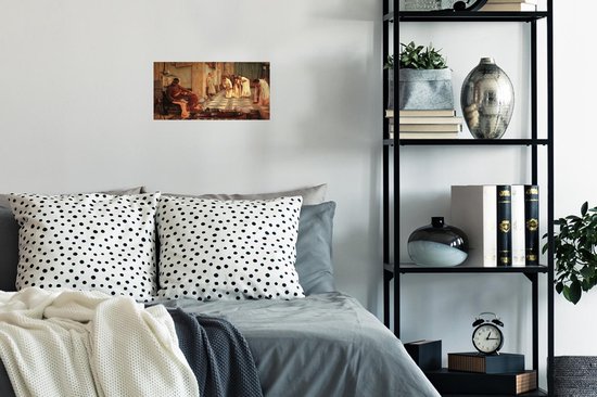 Poster The favourites of the Emperor Honorius - schilderij van John William Waterhouse - 40x20 cm