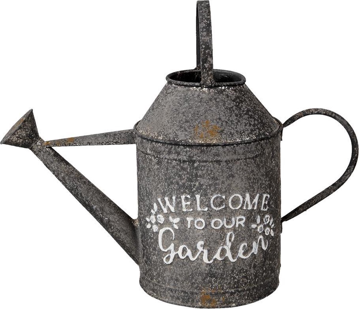 Clayre & Eef Decoratie Gieter 47x18x38 cm Grijs Metaal