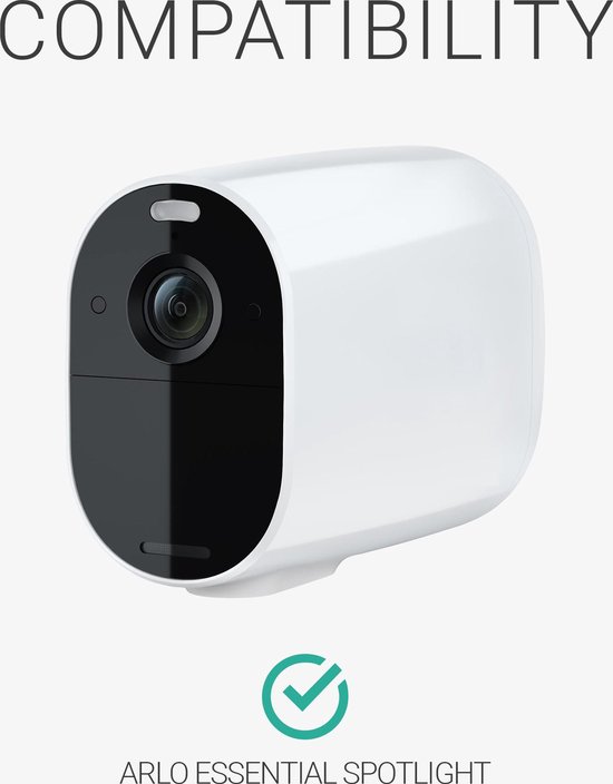 kwmobile 2x hoesje geschikt voor Arlo Essential Spotlight - Siliconen hoes voor beveiligingscamera - Beschermhoes in zwart van kwmobile — afbeelding 4
