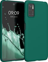 kwmobile telefoonhoesje voor Xiaomi Poco M3 Pro 5G - Hoesje voor smartphone - Back cover in turqoise-groen