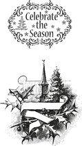 Marianne Design Clear stamp - EN - Vintage Celebrate the season