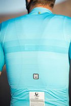 Santini Fietsshirt korte mouwen Heren Turquoise - UCI Eddy Merckx 1974 Short Sleeve Jersey - L