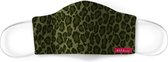 ESTAhome mondkapje panterprint jungle groen - 150501 - 22 x 12 cm