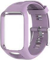 SmartphoneClip® Horlogeband Paars Tomtom bandje geschikt voor TomTom Runner 3 / Spark 3