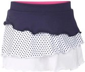 Pure Lime Girls Tie Break Flounce Skort White/Purple