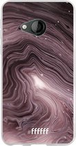 HTC U Play Hoesje Transparant TPU Case - Purple Marble #ffffff