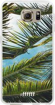 Samsung Galaxy S6 Hoesje Transparant TPU Case - Palms #ffffff