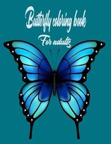 Butterfly coloring book for adults