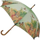 Vlinder geel paraplu 100cm