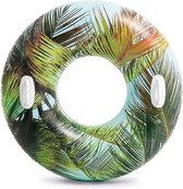Opblaasbare palmbladeren zwemband/zwemring 97 cm - Zwembenodigdheden - Zwemringen - Tropisch thema - Palmblad zwembanden voor kinderen en volwassenen