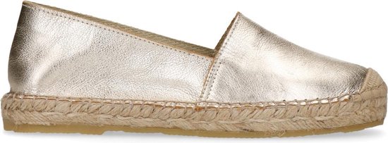 Sacha - Dames - Goudkleurige leren espadrilles - Maat 40 | Bestel nu!