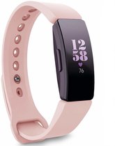Siliconen Smartwatch bandje - Geschikt voor  Fitbit Inspire  silicone band - roze - Maat: S - Horlogeband / Polsband / Armband