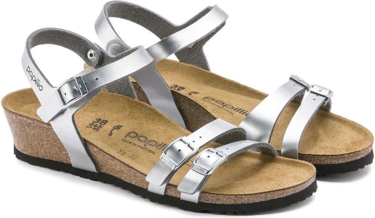 Birkenstock Papillio Lana Metallic Sandalen Dames - Zilver - Maat 42 |  bol.com