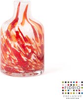 Design vaas Bottled - Fidrio ROSSO - glas, mondgeblazen - hoogte 13 cm