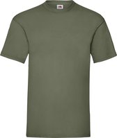 5-Pack Maat XL - T-shirts olijf groen heren - Ronde hals - 165 g/m2 - Ondershirt shirt - Olijf groene katoenen shirts voor mannen