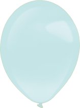 Amscan Ballonnen Pearl 12 Cm Latex Mintgroen 100 Stuks