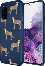 iMoshion Design voor de Samsung Galaxy S20 hoesje - Luipaard - Blauw