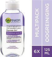 Garnier SkinActive 2in1 Oogmakeupreiniging - 6 x 125 ml - Voordeelverpakking