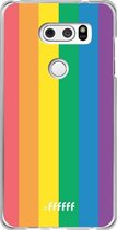 LG V30 (2017) Hoesje Transparant TPU Case - #LGBT #ffffff