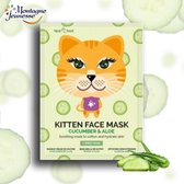 7Th Heaven - Face Food Kitten Face Mask Soothing Mask In A Plough Softening And Moisturizing Score Cucumber & Aloe 1Pc