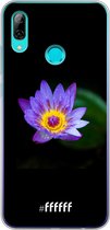 Huawei P Smart (2019) Hoesje Transparant TPU Case - Purple Flower in the Dark #ffffff