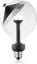 Move Me LED lichtbron Cone Ø 12 cm 5.5W E27 dimbaar - zwart/zilver