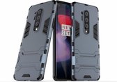 OnePlus 8 Pro Hoesje - Armor Kickstand - Blauw