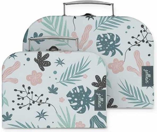 Jollein Speelkoffertje Leaves (2pack)