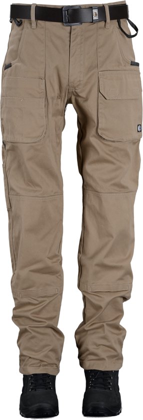 Beckum Workwear EBT01 Pantalon basique genou ouvert Kaki 44 34