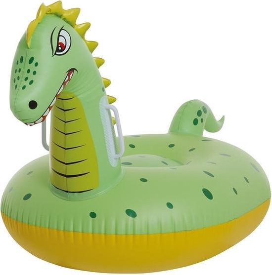 Happy People Opblaasbare dinosaurus luchtbed voor kinderen 93 cm - Opblaasbaar zwembad speelgoed