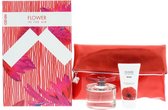Kenzo Flower In The Air Gift Set 100ml EDP Spray + 50ml Body Milk + Bag