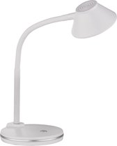 LED Bureaulamp - Trion Berony - 3W - Warm Wit 3000K - Rond - Flexibele Arm - Mat Wit - Kunststof - BES LED