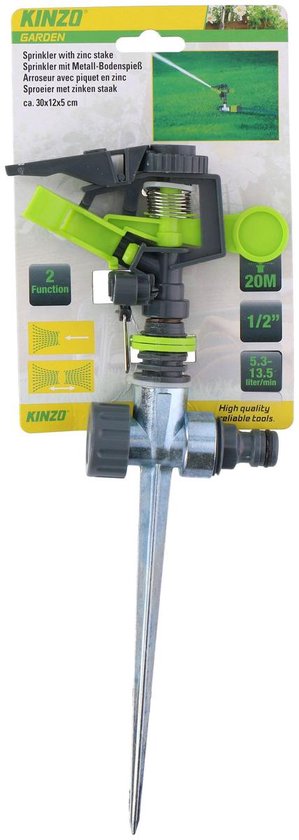 Kinzo de Garden Kinzo - avec bâton de zinc - 2 fonctions de pulvérisation - Portée  20 m | bol.com