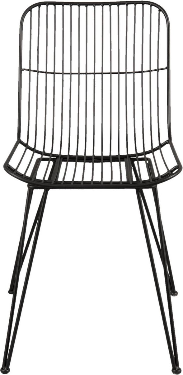 Eetkamerstoel 42x55x83 cm Zwart IJzer