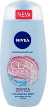 Nivea - Fresh Shower Gel Hibiscus & Sage (Clay Fresh Hibiscus & Sage) 250ml - 250ml