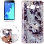 Voor Galaxy J3 (2016) / J310 Brown Marbling Pattern Soft TPU Protective Back Cover Case
