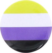 Zac's Alter Ego Badge/button Non-Binary Equality Flag Multicolours