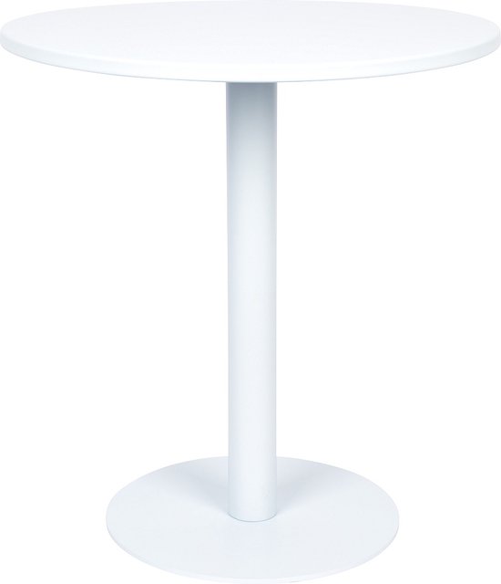 Zuiver Metsu Ronde Bistro Tuintafel - Wit Metaal | bol.com