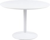 Lisomme Vino ronde houten eettafel - Metalen onderstel - Ø110 x H74 cm - Wit