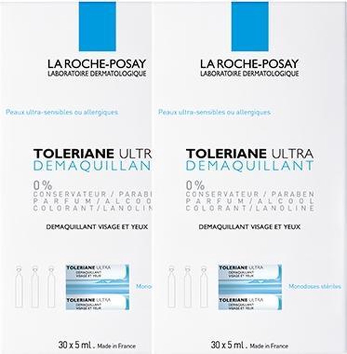 La Roche-Posay - Oogreinigingsampullen 30x5ml