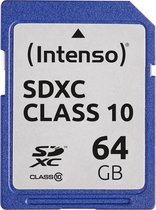 Intenso flashgeheugens SDXC 64GB Class 10