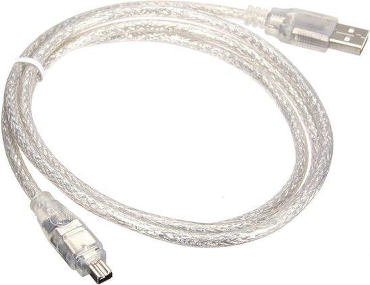 USB 2.0 Male naar Firewire iEEE 1394 4-pins mannelijke iLink-kabel, lengte:  1,2 meter | bol.com