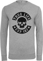 Urban Classics Sweater/trui -S- Thug Life Skull Grijs