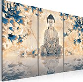 Schilderijen Op Canvas - Schilderij - Boeddhistisch ritueel 60x40 - Artgeist Schilderij