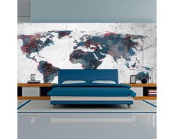 Fotobehang XXL - World map on the wall