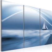 Schilderijen Op Canvas - Schilderij - Zeilen tussen de wolken 60x40 - Artgeist Schilderij
