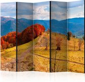 Kamerscherm - Scheidingswand - Vouwscherm - Autumn landscape in the Carpathian mountains II [Room Dividers] 225x172 - Artgeist Vouwscherm