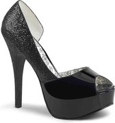 Pleaser Pink Label Hoge hakken -46 Shoes- TEEZE-41W US 15 Zwart