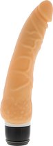 Purrfect Siliconen Penis Vibrator - beige